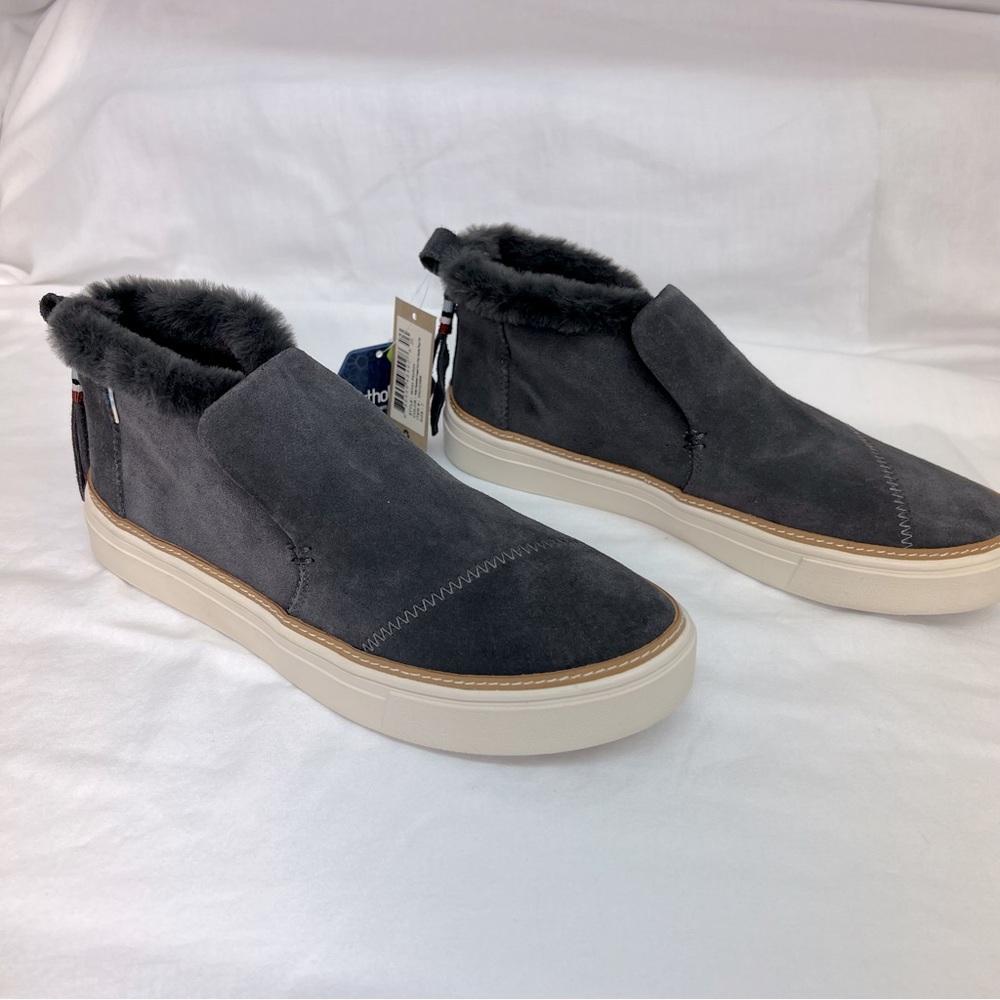 NWT TOMS Ortholite Paxton Sneaker in color Forged Iron Grey. - Picture 3 of 12
